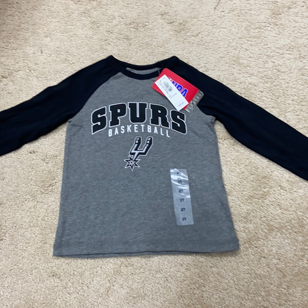 Spurs toddler long sleeve shirt - 2T NWT